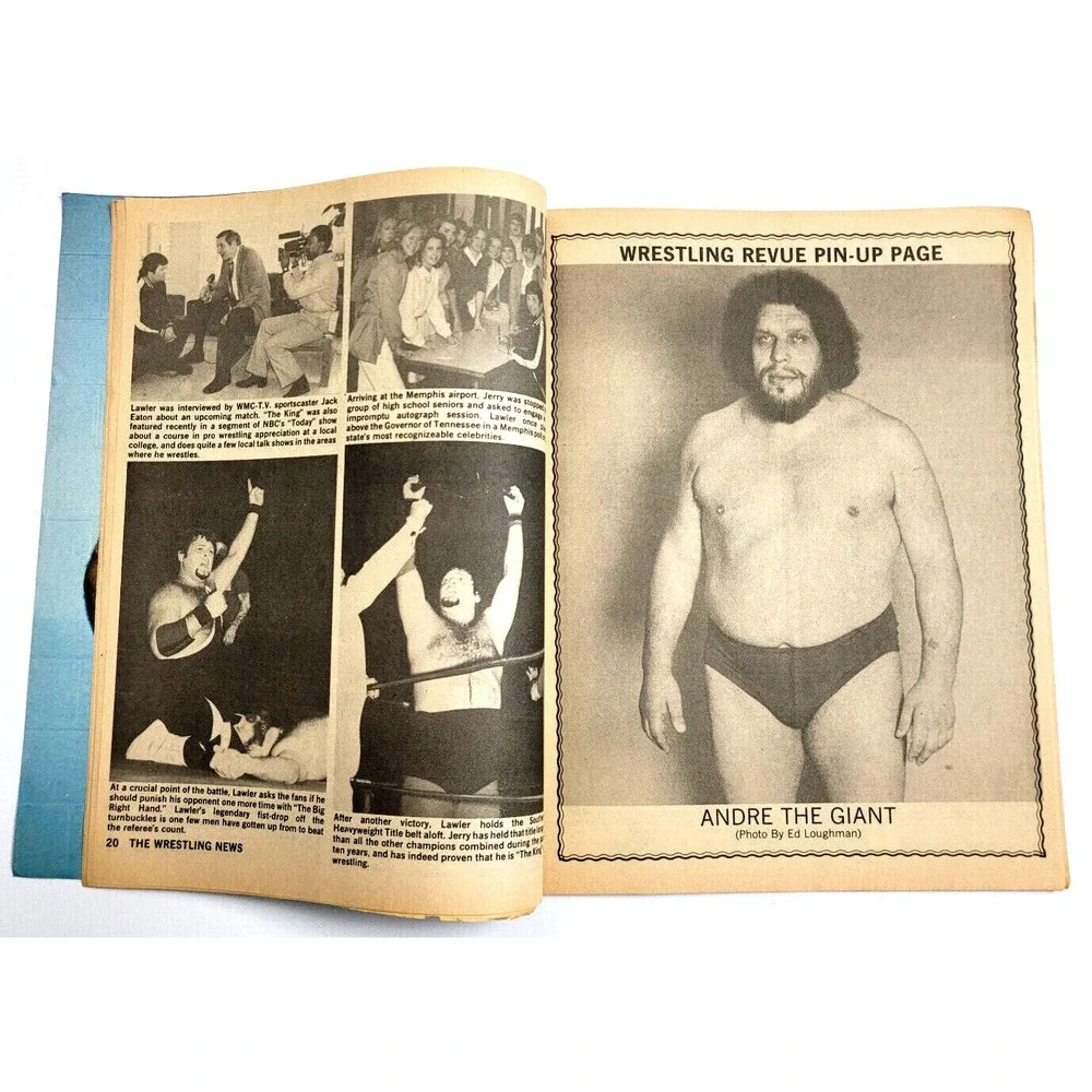WRESTLING REVUE - JULY 1982 - CAROLINA CONNECTION / JERRY LAWLER / HULK HOGAN‎
